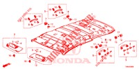FODERA TETTO  per Honda CIVIC TOURER DIESEL 1.6 S 5 Porte 6 velocità manuale 2017