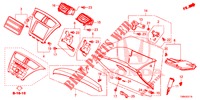 ABBELLIMENTO STRUMENTI (COTE DE PASSAGER) (LH) per Honda CIVIC TOURER 1.8 COMFORT 5 Porte 6 velocità manuale 2017