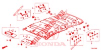 FODERA TETTO  per Honda CIVIC TOURER 1.8 ELEGANCE L 5 Porte 6 velocità manuale 2017
