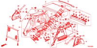 FODERAMENTO LATO BAULE  per Honda CIVIC TOURER 1.8 ELEGANCE L 5 Porte 6 velocità manuale 2017