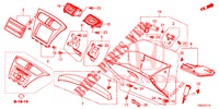 ABBELLIMENTO STRUMENTI (COTE DE PASSAGER) (LH) per Honda CIVIC TOURER 1.8 ELEGANCE S 5 Porte 6 velocità manuale 2017