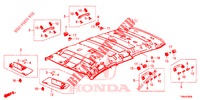 FODERA TETTO  per Honda CIVIC TOURER 1.8 ELEGANCE S 5 Porte 6 velocità manuale 2017