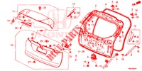 PANNELLO PORTELLONE(2D)  per Honda CIVIC TOURER 1.8 ELEGANCE S 5 Porte 6 velocità manuale 2017