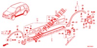 ABBELLIMENTO DAVANZALE LATO/PROTETTORE  per Honda CR-V 2.0 EXECUTIVE 5 Porte 5 velocità automatico 2012