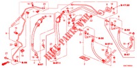 ARIA CONDIZIONATA (FLEXIBLES/TUYAUX) (LH) (2.0L) (2.4L) per Honda CR-V 2.0 EXECUTIVE 5 Porte 5 velocità automatico 2012