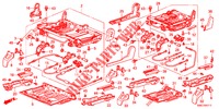 COMPONENTI SEDILE POST. (2) per Honda CR-V 2.0 EXECUTIVE 5 Porte 5 velocità automatico 2012