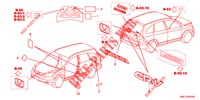 EMBLEME/ETICHETTE CAUZIONE  per Honda CR-V 2.0 EXECUTIVE 5 Porte 5 velocità automatico 2012