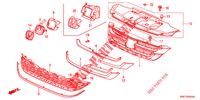 GRIGLIA ANTERIORE/MODANATURA  per Honda CR-V 2.0 EXECUTIVE 5 Porte 5 velocità automatico 2012