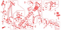 SEDILE ANTERIORE/CINTURE DI SICUREZZA  per Honda CR-V 2.0 EXECUTIVE 5 Porte 5 velocità automatico 2012