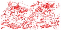 COMPONENTI SEDILE POST. (2) per Honda CR-V 2.0 S 5 Porte 5 velocità automatico 2012