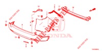 PARAURTI POSTERIORE  per Honda CR-V 2.0 COMFORT 5 Porte 6 velocità manuale 2013