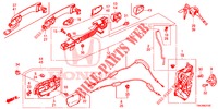 SERRATURE PORTIERE ANT./MANIGLIA ESTERNA  per Honda CR-V 2.0 COMFORT 5 Porte 6 velocità manuale 2013