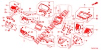 ABBELLIMENTO STRUMENTI (COTE DE CONDUCTEUR) (LH) per Honda CR-V 2.0 COMFORT 5 Porte 5 velocità automatico 2013