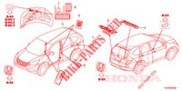 EMBLEME/ETICHETTE CAUZIONE  per Honda CR-V 2.0 COMFORT 5 Porte 5 velocità automatico 2013