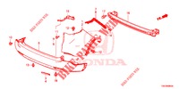 PARAURTI POSTERIORE  per Honda CR-V 2.0 COMFORT 5 Porte 5 velocità automatico 2013
