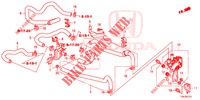 TUBO ACQUA/CONDOTTO RISCALDATORE (2.0L) (LH) per Honda CR-V 2.0 COMFORT 5 Porte 5 velocità automatico 2013