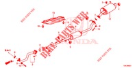 CONDOTTO SCARICO/SILENZIATORE (2.0L) per Honda CR-V 2.0 ELEGANCE 5 Porte 6 velocità manuale 2013