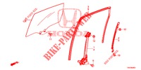 FINESTRE PORTIERE POST./REGOLATORE  per Honda CR-V 2.0 ELEGANCE 5 Porte 6 velocità manuale 2013