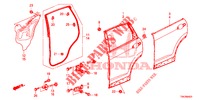 PANNELLI PORTIERE POST.(4D)  per Honda CR-V 2.0 ELEGANCE 5 Porte 6 velocità manuale 2013