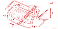 PARAVENTO POSTERIORE/VETRO QUARTIERE  per Honda CR-V 2.0 ELEGANCE 5 Porte 6 velocità manuale 2013