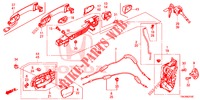 SERRATURE PORTIERE ANT./MANIGLIA ESTERNA  per Honda CR-V 2.0 ELEGANCE 5 Porte 6 velocità manuale 2013