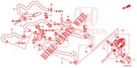 TUBO ACQUA/CONDOTTO RISCALDATORE (2.0L) (LH) per Honda CR-V 2.0 ELEGANCE 5 Porte 6 velocità manuale 2013