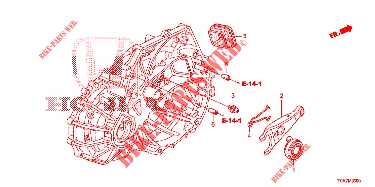 RILASCIA INNESTO (2.0L) per Honda CR-V 2.0 ELEGANCE 5 Porte 6 velocità manuale 2013