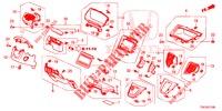 ABBELLIMENTO STRUMENTI (COTE DE CONDUCTEUR) (LH) per Honda CR-V 2.0 ELEGANCE 5 Porte 5 velocità automatico 2013