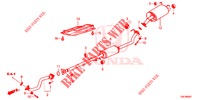 CONDOTTO SCARICO/SILENZIATORE (2.0L) per Honda CR-V 2.0 ELEGANCE 5 Porte 5 velocità automatico 2013