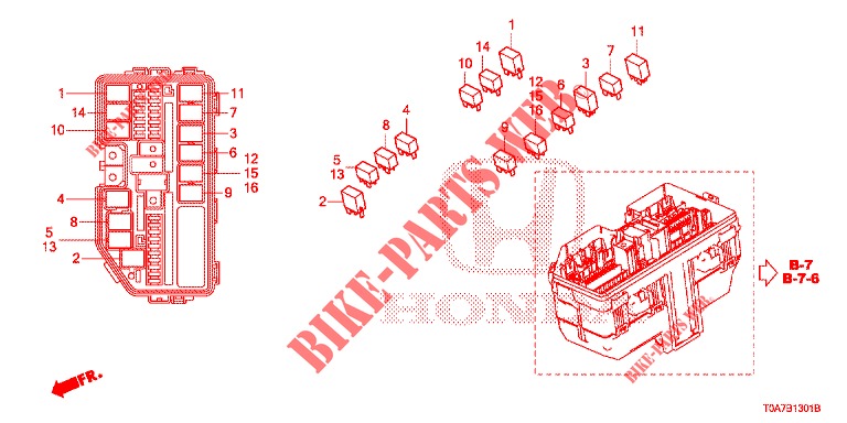 UNITA DI CONTROLLO (COMPARTIMENT MOTEUR) (2) per Honda CR-V 2.0 ELEGANCE 5 Porte 5 velocità automatico 2013