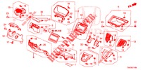 ABBELLIMENTO STRUMENTI (COTE DE CONDUCTEUR) (LH) per Honda CR-V 2.0 ELEGANCE L 5 Porte 6 velocità manuale 2013