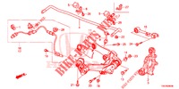 BRACCIO INFERIORE POST./ASTA RAGGIO  per Honda CR-V 2.0 ELEGANCE L 5 Porte 6 velocità manuale 2013