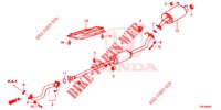 CONDOTTO SCARICO/SILENZIATORE (2.0L) per Honda CR-V 2.0 ELEGANCE L 5 Porte 6 velocità manuale 2013