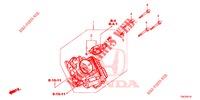 CORPO VALVOLA IMMISSIONE (2.0L) per Honda CR-V 2.0 ELEGANCE L 5 Porte 6 velocità manuale 2013