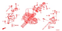 MONTATORI MOTORE (2.0L) (MT) per Honda CR-V 2.0 ELEGANCE L 5 Porte 6 velocità manuale 2013