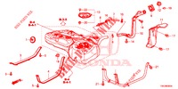 CONDOTTO RIEMPITORE COMBUSTIBILE (2.0L) (2.4L) per Honda CR-V 2.0 ELEGANCE L 5 Porte 5 velocità automatico 2013