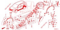 ABBELLIMENTO DAVANZALE LATO/PROTETTORE  per Honda CR-V 2.0 EXECUTIVE 5 Porte 6 velocità manuale 2013