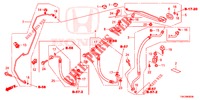 ARIA CONDIZIONATA (FLEXIBLES/TUYAUX) (2.0L/2.4L) (LH) per Honda CR-V 2.0 EXECUTIVE 5 Porte 6 velocità manuale 2013