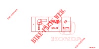 ARREDO CILINDRO CHIAVE (INTELLIGENT) (LH) per Honda CR-V 2.0 EXECUTIVE 5 Porte 6 velocità manuale 2013