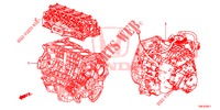 ARREDO DI MONT. MOTORE/ASS. TRASMISSIONE (2.0L) per Honda CR-V 2.0 EXECUTIVE 5 Porte 6 velocità manuale 2013