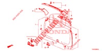 FODERA PORTELLONE/ FODERAMENTO PANNELLO(2D)  per Honda CR-V 2.0 EXECUTIVE 5 Porte 6 velocità manuale 2013