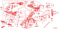 PARAFANGHI ANTERIORI  per Honda CR-V 2.0 EXECUTIVE 5 Porte 6 velocità manuale 2013