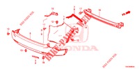 PARAURTI POSTERIORE  per Honda CR-V 2.0 EXECUTIVE 5 Porte 6 velocità manuale 2013
