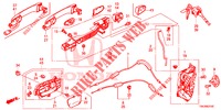 SERRATURE PORTIERE ANT./MANIGLIA ESTERNA  per Honda CR-V 2.0 EXECUTIVE 5 Porte 6 velocità manuale 2013