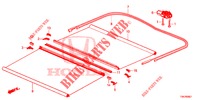 COMPONENTI PARASOLE  per Honda CR-V 2.0 EXECUTIVE 5 Porte 5 velocità automatico 2013