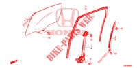 FINESTRE PORTIERE POST./REGOLATORE  per Honda CR-V 2.0 EXECUTIVE 5 Porte 5 velocità automatico 2013
