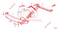 PARAURTI POSTERIORE  per Honda CR-V 2.0 EXECUTIVE 5 Porte 5 velocità automatico 2013