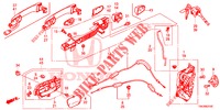 SERRATURE PORTIERE ANT./MANIGLIA ESTERNA  per Honda CR-V 2.0 EXECUTIVE 5 Porte 5 velocità automatico 2013