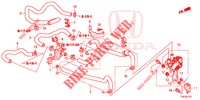 TUBO ACQUA/CONDOTTO RISCALDATORE (2.0L) (LH) per Honda CR-V 2.0 EXECUTIVE 5 Porte 5 velocità automatico 2013