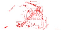 FODERA PORTELLONE/ FODERAMENTO PANNELLO(2D)  per Honda CR-V 2.0 COMFORT 5 Porte 5 velocità automatico 2014